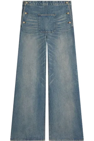 Courrèges Jeans a gamba ampia