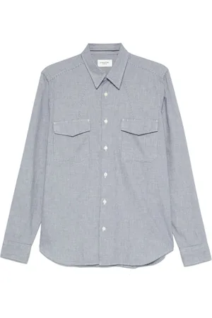 Tintoria Mattei Camicia con motivo pied-de-poule