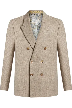 Etro Blazer doppiopetto con revers a lancia