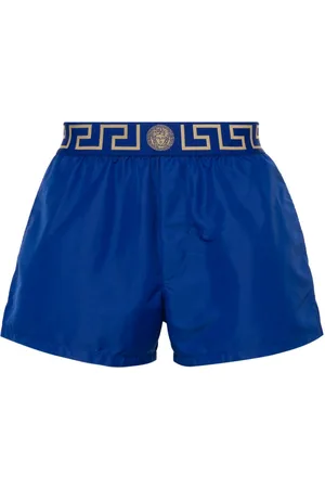 VERSACE Costume da bagno con bordo Greca