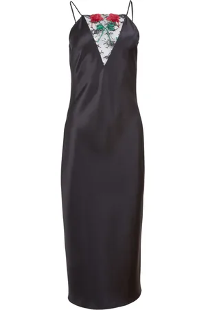 FLEUR DU MAL Abito Vampire Rose con ricamo