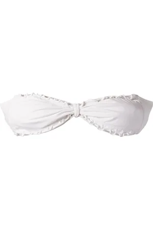 AMIR SLAMA Ruffled trim bandeau bikini top