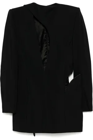 MUGLER Abito sartoriale con dettaglio cut-out
