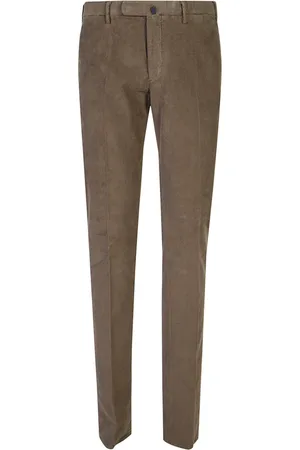 Incotex Pantaloni a coste con logo
