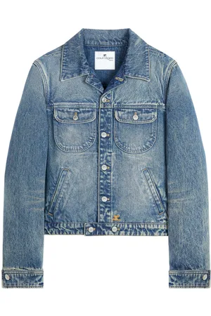 Courrèges Giacca denim con applicazione