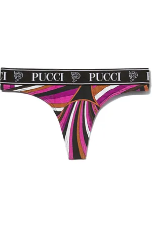 Puccini Set di 3 tanga con stampa