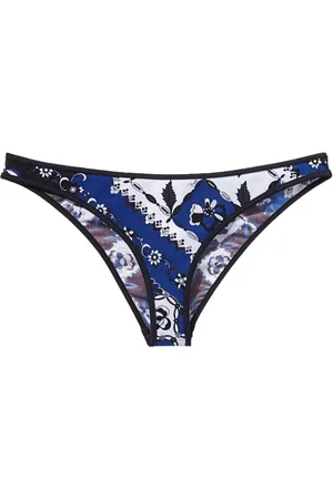 Puccini Slip bikini con stampa Orchidee