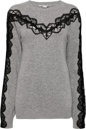 Stella McCartney Maglione con inserti in pizzo