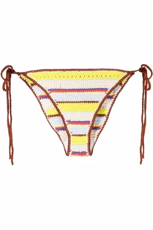 Ganni Slip bikini a righe