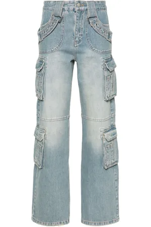 MISBHV Jeans cargo Harness a vita bassa