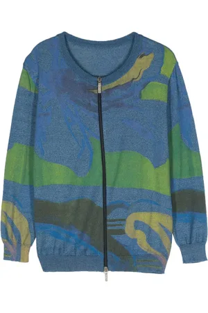 VERSACE Cardigan con zip anni 2000