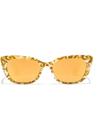 Dolce & Gabbana Occhiali da sole Maiolica Gialla cat-eye