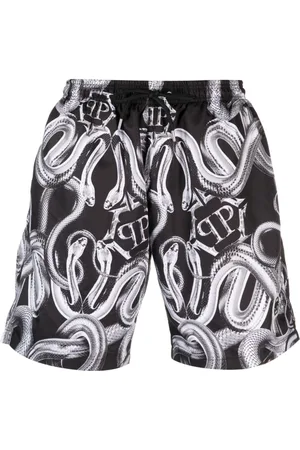 Philipp Plein Costume da bagno Snake con stampa