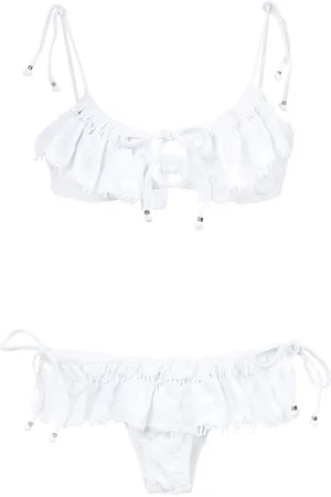 AMIR SLAMA Ruffled bikini set