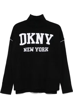 DKNY Maglione con logo a intarsi
