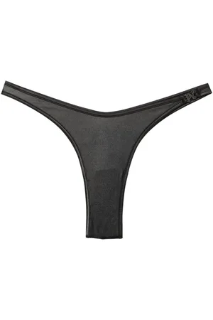 Palm Angels Slip bikini con placca monogramma