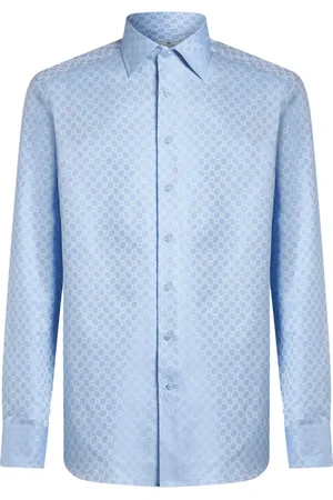 Etro Camicia con effetto jacquard
