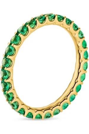 VEYNOU Anello Evergreen in giallo 14kt con smeraldo