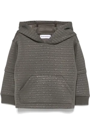 Emporio Armani Felpa con logo jacquard
