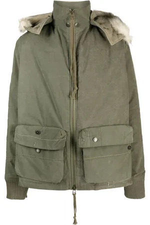 GREG LAUREN Army Tent Retro zip-up jacket