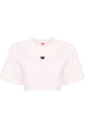 Ground Zero T-shirt crop con ricamo