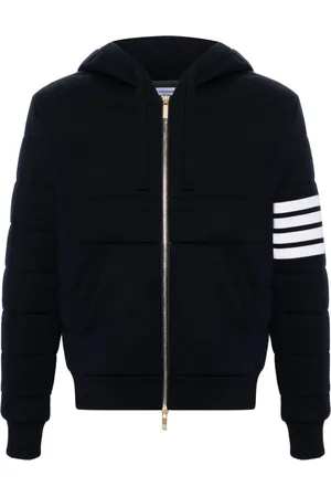 Thom Browne Giacca con cappuccio e dettaglio a 4 righe