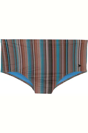 AMIR SLAMA Costume da bagno con placca logo