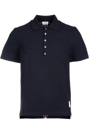 Thom Browne Polo con dettaglio tricolore