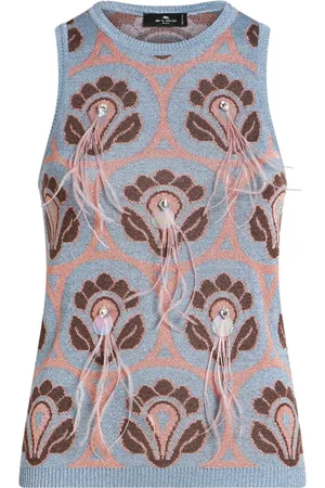 Etro Top con effetto jacquard