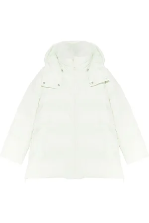 YVES SALOMON Piumino con rifinitura in shearling