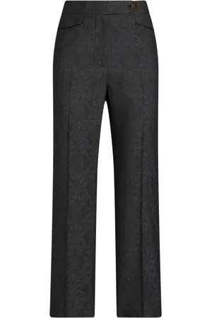 Etro Pantaloni a fiori jacquard