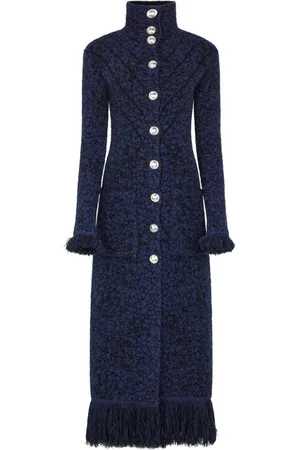 Paco rabanne Cappotto monopetto con frange