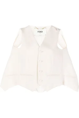 Fendi Mantella sartoriale con dettaglio cut-out