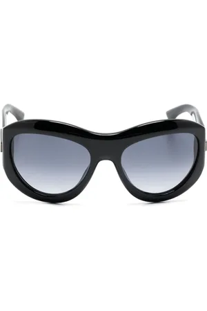 Dsquared2 Occhiali da sole tondi con placca logo