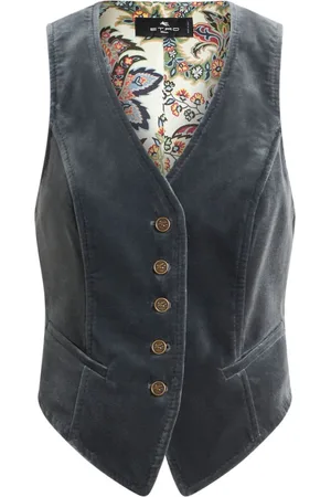 Etro Gilet in velluto con scollo a V