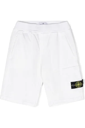 Stone Island Shorts sportivi con applicazione Compass