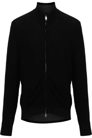 BRIONI Maglione intrecciato coin zip