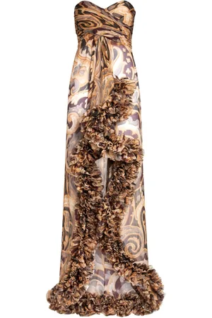Etro Abito lungo con ruches