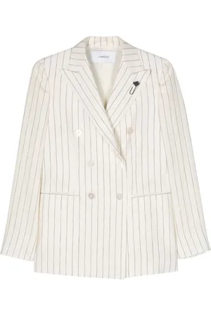 LARDINI Blazer doppiopetto gessato