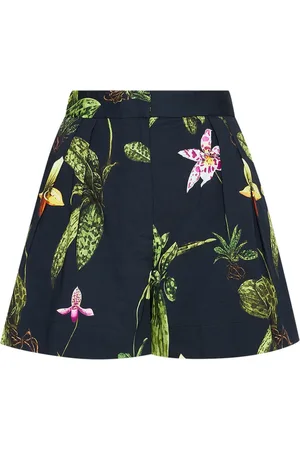 Oscar de la Renta Shorts Orchid a gamba ampia