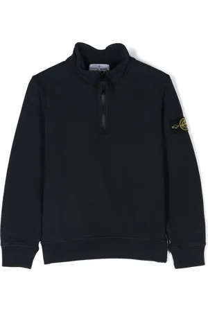 Stone Island Felpa con applicazione Compass