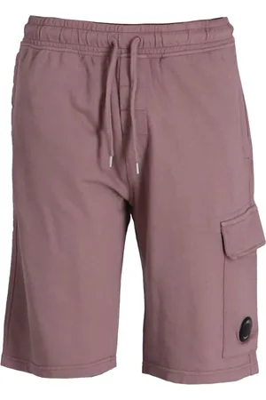 C.P. Company Shorts sportivi in pile con applicazione Lens