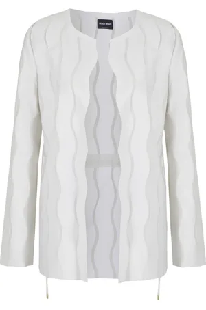Giorgio Armani Round-neck open-front jacket