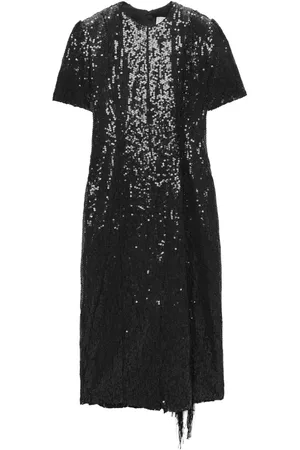 Msgm Abito midi con paillettes