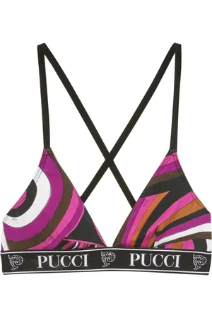 Puccini Set di 3 reggiseni con stampa