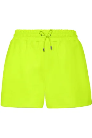Philipp Plein Shorts in pelle con placca logo
