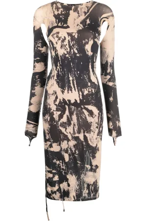 ANDREADAMO Abito midi con cut-out