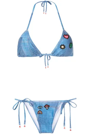 AMIR SLAMA Set bikini con ricamo