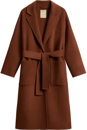 Woolrich Cappotto in lana con cintura