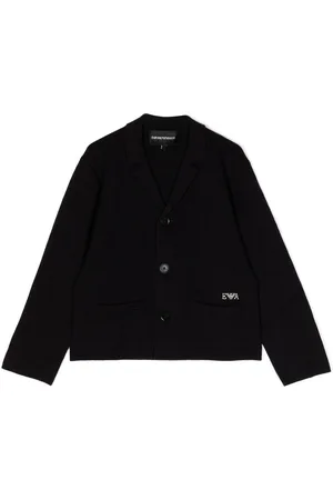 Emporio Armani Blazer monopetto con ricamo